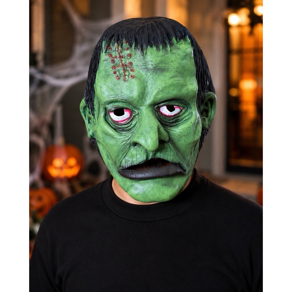 PMG Monstrous Menagerie Frankenstein Halloween Latex Mask 2011 186311 NWT